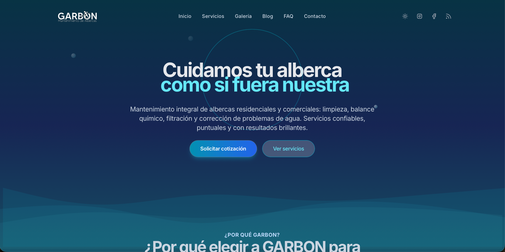 Garbon Albercas screenshot
